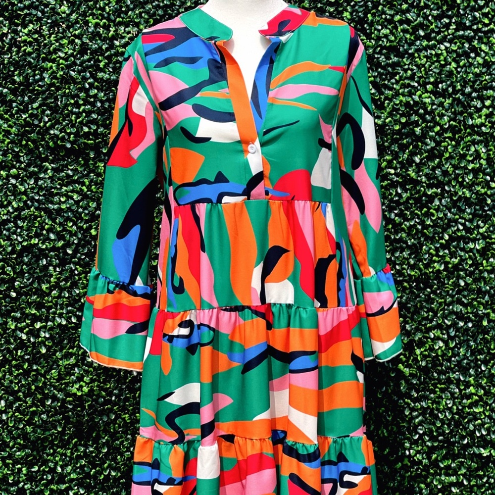 Multi-Color Tunic Dress